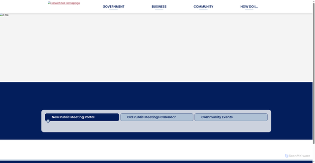 Security scan screenshot of https://harwich-ma.gov/