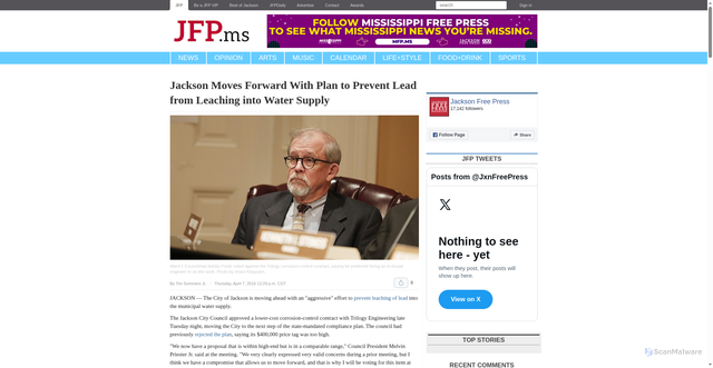 Security scan screenshot of https://www.jacksonfreepress.com/news/2016/apr/07/jackson-moves-forward-plan-prevent-lead-leeching-w/