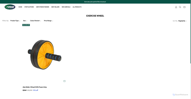 Security scan screenshot of https://gymnaziodynamiz.com/collection/A3rsYmMR