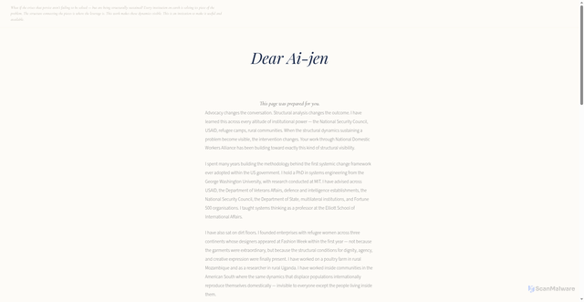 Security scan screenshot of https://syschgapp-nyqu3irl1e.edgeone.app/aijenp-land.html