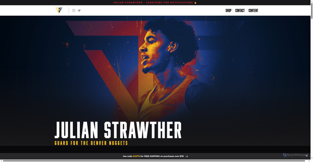 Security scan screenshot of https://www.thejulianstrawther.com/