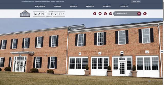 Security scan screenshot of https://manchestermo.gov/