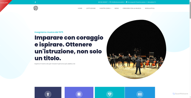 Security scan screenshot of https://www.istitutovivaldi.it/