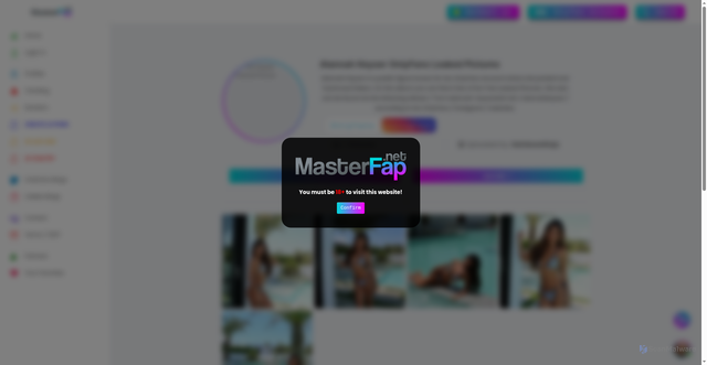 Security scan screenshot of https://www.masterfap.net/profile/alannah-keyser/