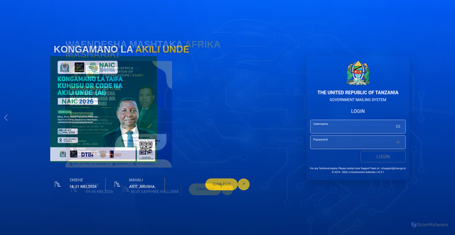 Security scan screenshot of https://mail.moe.go.tz/