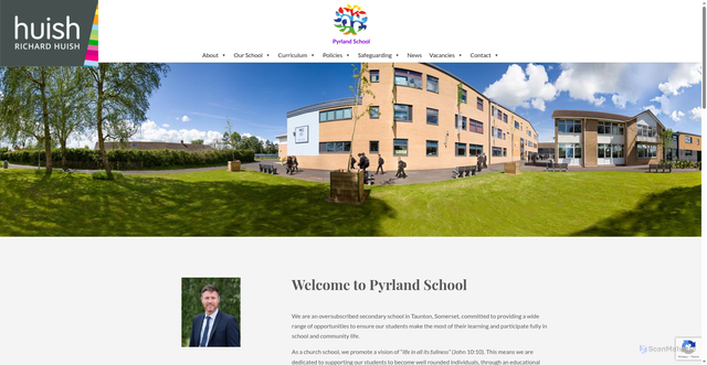 Security scan screenshot of https://www.pyrlandschool.com/