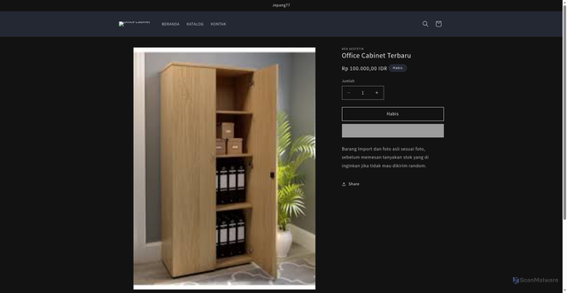 Security scan screenshot of https://sulingsakti.pages.dev/products/kacamata-fashion-pria-berkualitas