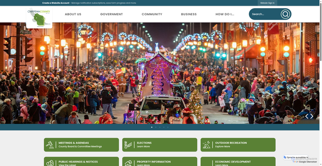 Security scan screenshot of https://chippewacountywi.gov/