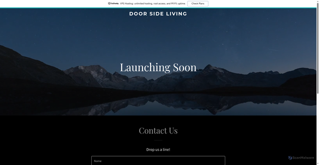 Security scan screenshot of http://doorsideliving.com/