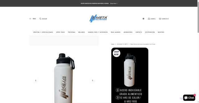 Security scan screenshot of https://meta-nutrition.com/products/meta-termo-de-acero-inoxidable