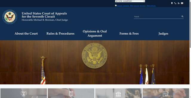 Security scan screenshot of https://www.ca7.uscourts.gov/