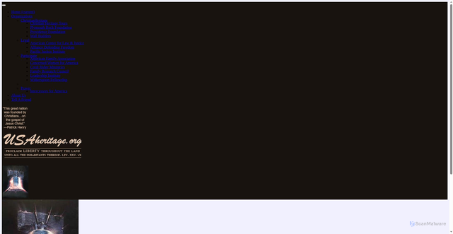 Security scan screenshot of https://usaheritage.org/bell.html