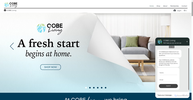 Security scan screenshot of http://cobeliving.com/