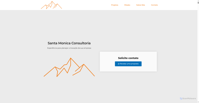 Security scan screenshot of https://santamonicaconsultoria.com.br