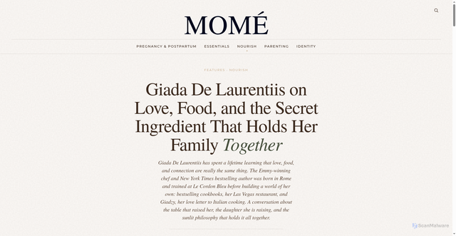 Security scan screenshot of https://dearmome.com/giada-de-laurentiis
