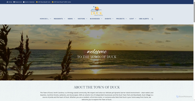 Security scan screenshot of https://ducknc.gov/