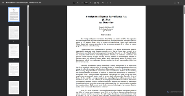 Security scan screenshot of https://www.fletc.gov/sites/default/files/imported_files/training/programs/legal-division/downloads-articles-and-faqs/research-by-subject/miscellaneous/ForeignIntelligenceSurveillanceAct.pdf