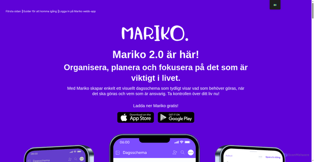 Security scan screenshot of https://mariko.se