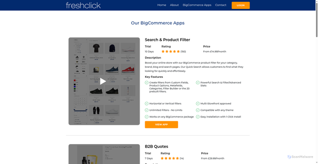 Security scan screenshot of https://freshclick.co.uk
