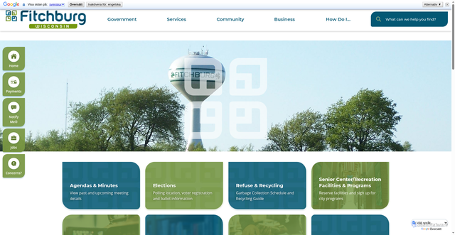 Security scan screenshot of fitchburgwi.gov