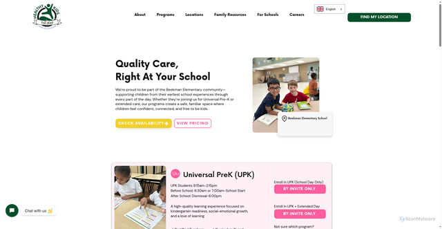 Security scan screenshot of https://www.healthykidsprograms.com/partner/beekman