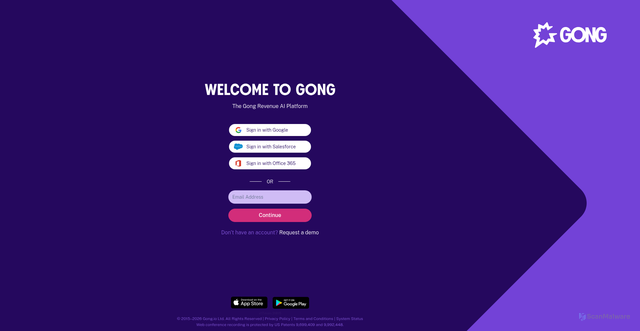 Security scan screenshot of https://resource.gcell-nam-01.app.gong.io