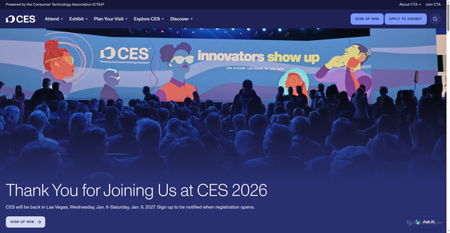 Security scan screenshot of https://www.ces.tech