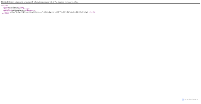 Security scan screenshot of knight-hotfolders.s3.amazonaws.com