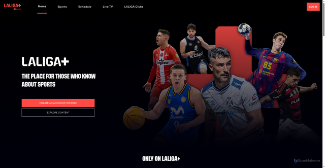 Security scan screenshot of https://www.laligaplus.laliga.com/