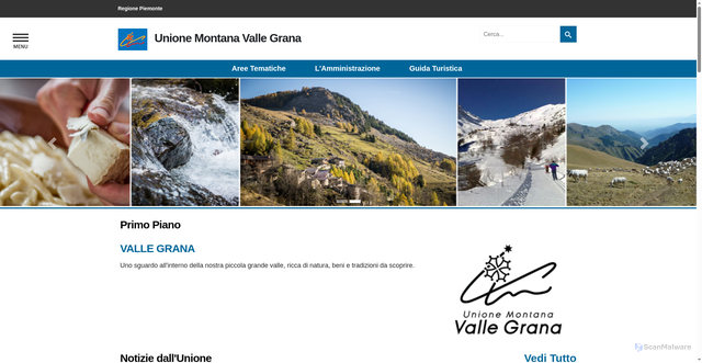 Security scan screenshot of https://www.vallegrana.it/