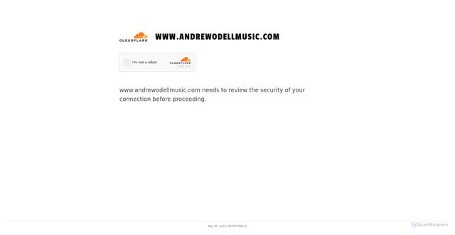 Security scan screenshot of https://andrewodellmusic.com