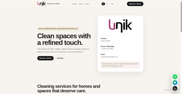 Security scan screenshot of http://unik-dgq.pages.dev/