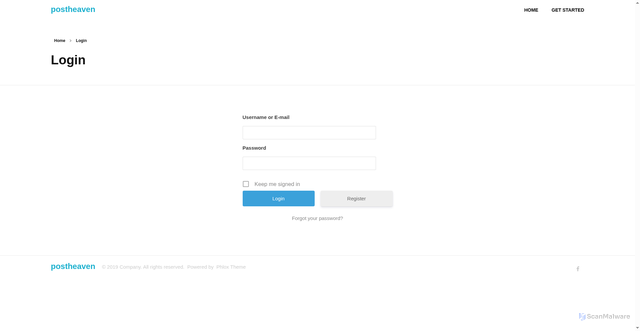 Security scan screenshot of https://postheaven.org/?p=115