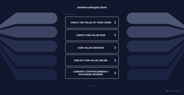 Security scan screenshot of http://review-coinspot.store/