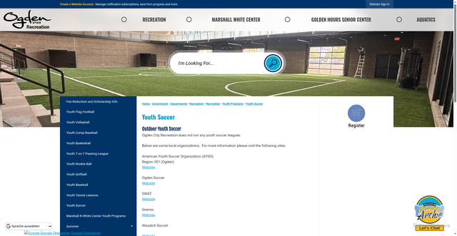 Security scan screenshot of https://www.ogdencity.gov/407/Youth-Soccer