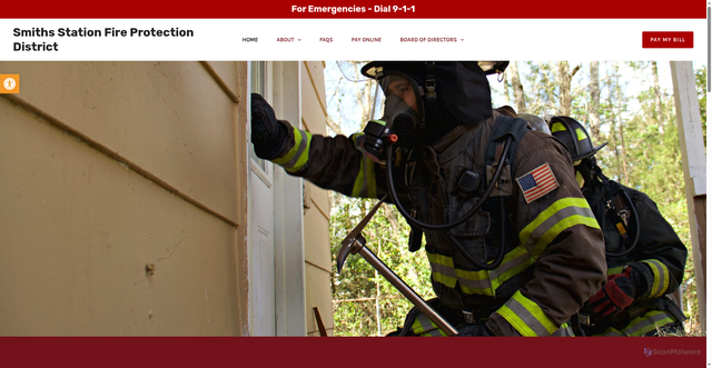 Security scan screenshot of https://smithsstational-fpd.gov/