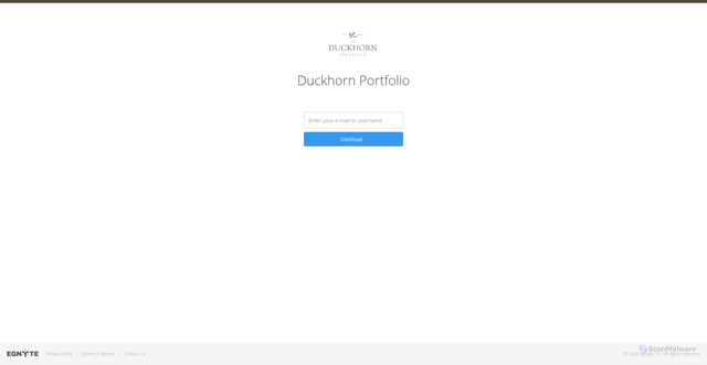 Security scan screenshot of https://duckhorn.egnyte.com