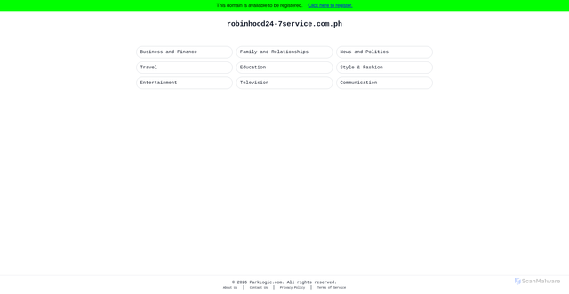 Security scan screenshot of parking3.parklogic.com