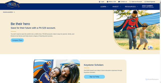Security scan screenshot of https://www.pa529.com/