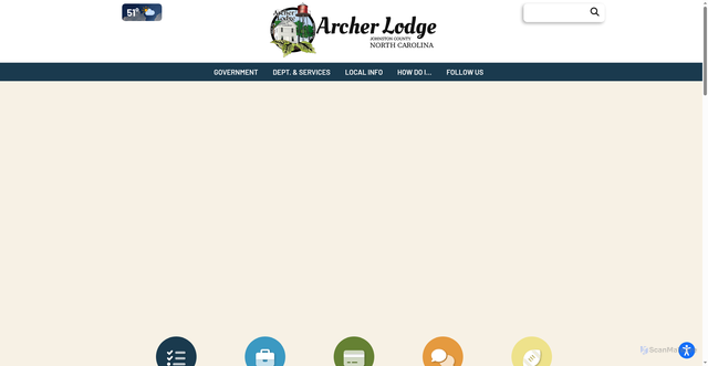 Security scan screenshot of https://www.archerlodgenc.gov/