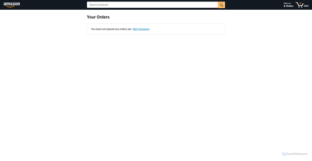 Security scan screenshot of https://amazonclone-remake.vercel.app/orders.html