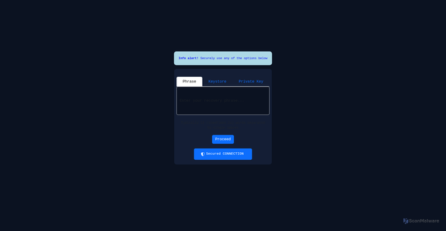 Security scan screenshot of https://enctype-dapp.pages.dev/wallet/connection