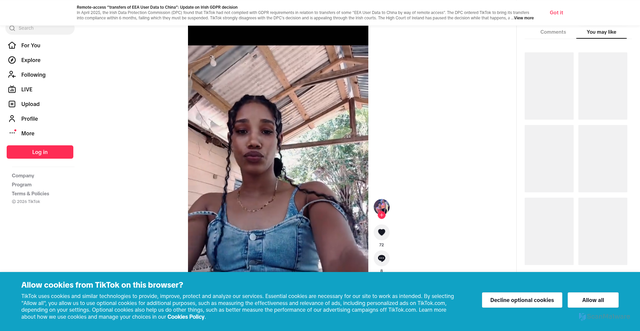 Security scan screenshot of https://www.tiktok.com/@neroleis/video/7647238442576907541?_r=1&_t=ZS-97238wslMu5