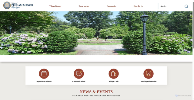 Security scan screenshot of https://pelhammanor.gov/