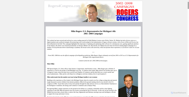 Security scan screenshot of https://www.rogers4congress.com/