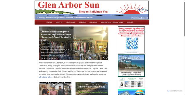 Security scan screenshot of https://glenarborsun.com