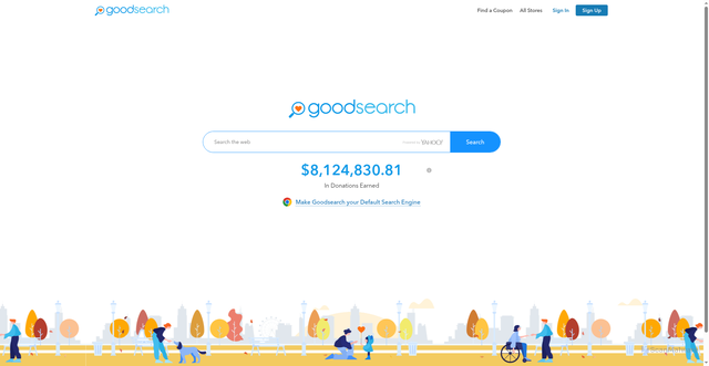 Security scan screenshot of https://www.goodsearch.com/