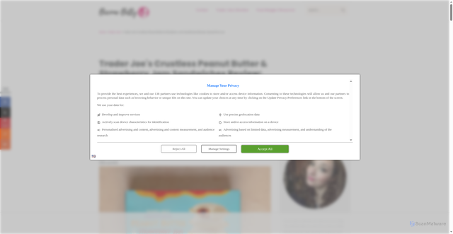 Security scan screenshot of https://www.becomebetty.com/trader-joes-crustless-peanut-butter-strawberry-jam-sandwiches/