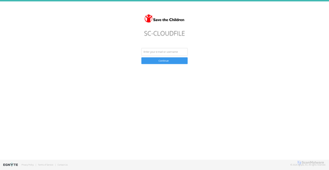 Security scan screenshot of https://scus.egnyte.com