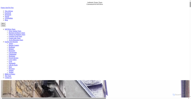 Security scan screenshot of https://www.france-justforyou.com/blog/things-to-do-in-a-day-in-dijon
